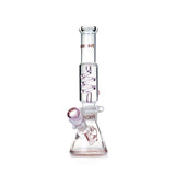 12 Inch Phoenix Freezable Glass Coil Bong With Color Accents