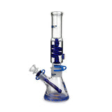 12 Inch Phoenix Freezable Glass Coil Bong With Color Accents