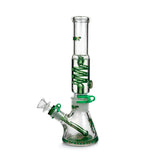 12 Inch Phoenix Freezable Glass Coil Bong With Color Accents