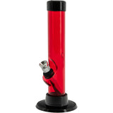 JM Enterprises 6" Acrylic Straight Tube Bong - Multiple Colors