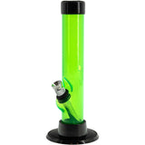 JM Enterprises 6" Acrylic Straight Tube Bong - Multiple Colors