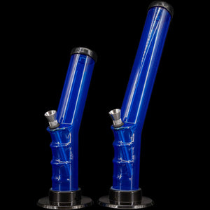 JM Enterprises 9-12" Acrylic Angled Straight Tube Bong - Multiple Colors