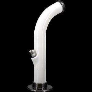JM Enterprises 10'' Acrylic Curved Tube Bong - Multiple Colors