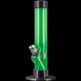 JM Enterprises 6" Acrylic Straight Tube Bong - Multiple Colors