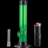 JM Enterprises 6" Acrylic Straight Tube Bong - Multiple Colors