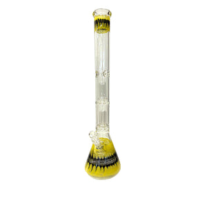 AMG Glass Massive 22 inch Double Perc Glass Bong Water Pipe