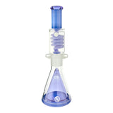 OS90 Oversized Slitted Pyramid Beaker Freezable Coil System Purple