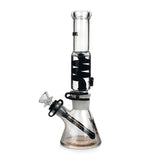 12 Inch Phoenix Freezable Glass Coil Bong With Color Accents