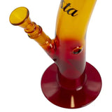 13.5" Rasta Colored Glass Water Pipe Bong w/ Lion Logo