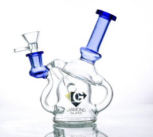 Diamond Glass - 6" Microscope Recycler Bong