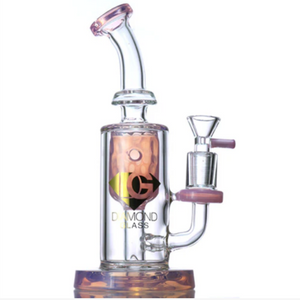 Diamond Glass - 8" CLIO Water Pipe Bong