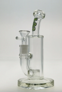 TAG - 8" Simple Ben Neck Super Slit Puck Perc Bong