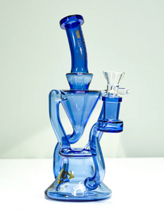 Diamond Glass - 8" Full Color Recycler Bong