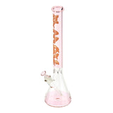 Pink Solution Bubble Gum Vibes 18" Full Color Beaker Bong Package Deal