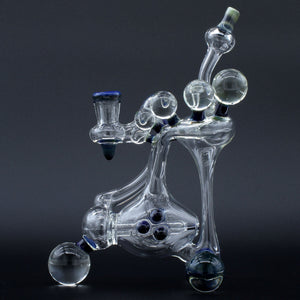 Clayball Glass "Milky Way" Heady Recycler Dab-Rig