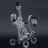 Clayball Glass "Crimson Dreams" Heady Recycler Dab-Rig