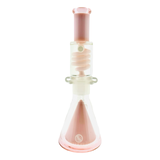 OS90 oversized Slitted Pyramid Beaker Freezable Coil System pink milky pink