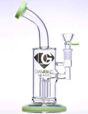 Diamond Glass - Flared Base Water Pipe Bong with Tree Percolator