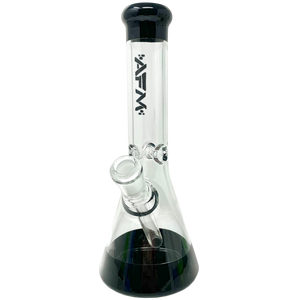 AFM Glass 10" Double Color Water Pipe Bong - Black