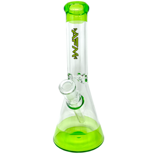 AFM Glass 10" Double Color Water Pipe Bong - Lime