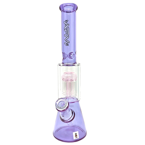 AFM Glass 12" Water Pipe Bong w/ 8 Arm Perc - Purple