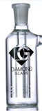 Diamond Glass - 19mm & 45 Degree Ash Catcher With 3 Arm Tree Perc