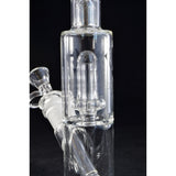 Diamond Glass - Straight Tube Water Pipe Bong with Showerhead Percolator