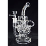Diamond Glass - Swiss Recycler Water Pipe Bong with Inline Percolator