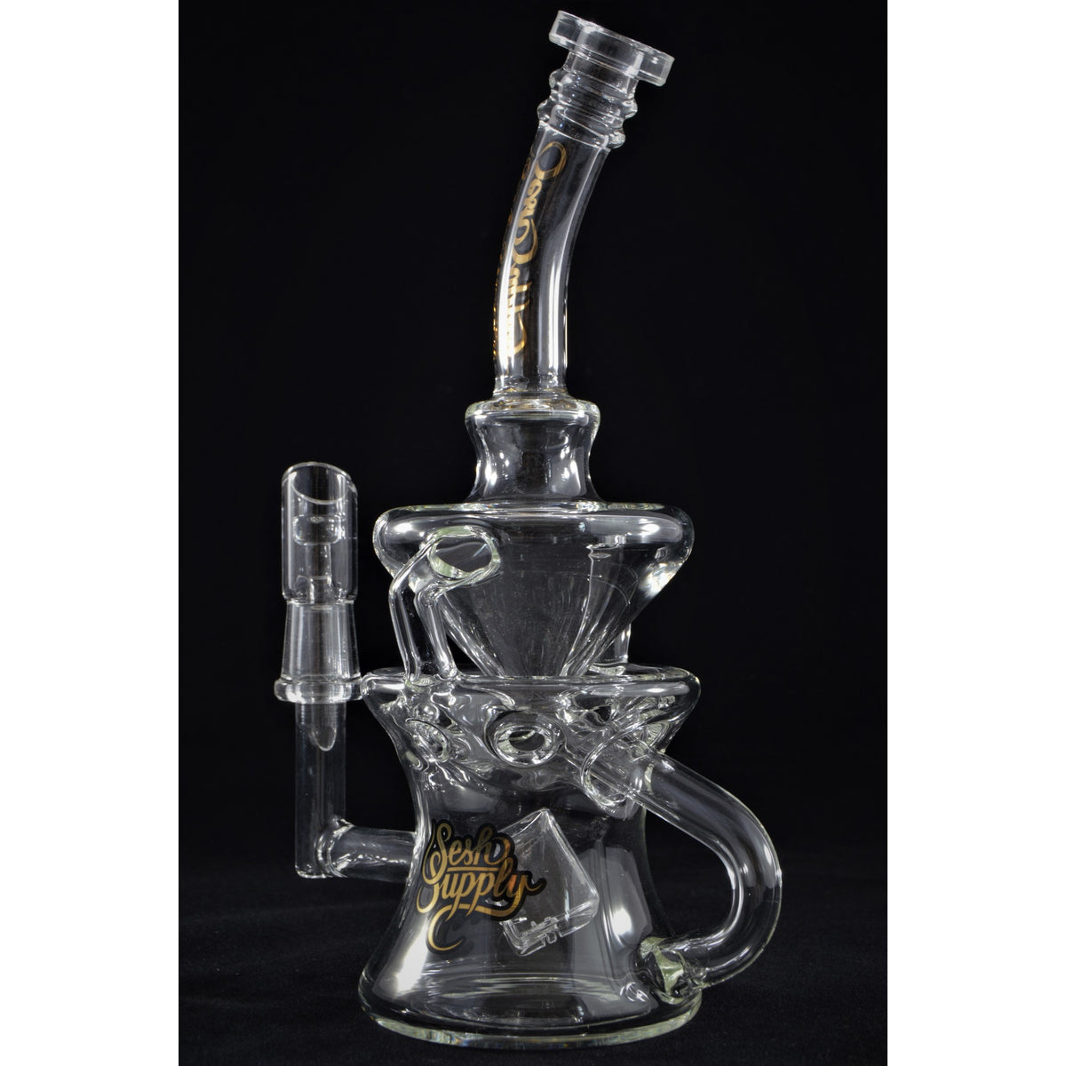 Sesh Supply - Orion Cube Perc Swiss Recycler Dab Rig – Glass City Pipes