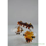 Empire-Glassworks-Worked-Beehive-Dropdown-14mm-Male-To-14mm-Female-Adapter