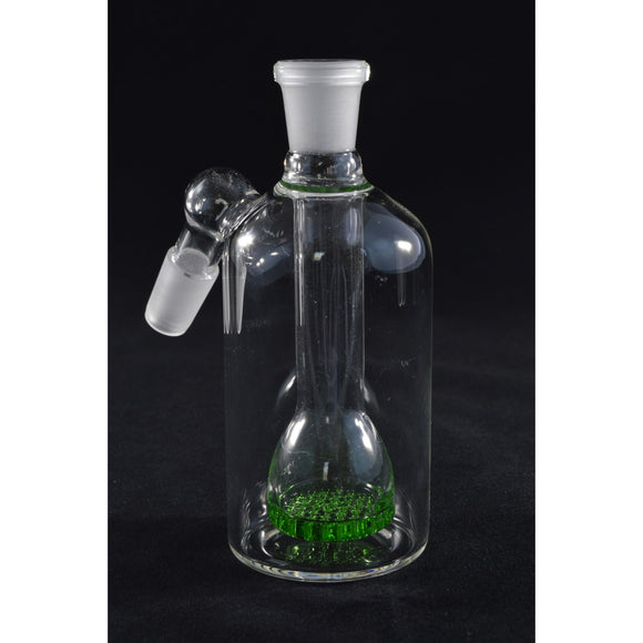 14mm Ashcatcher With Green Honeycomb Disk Perc