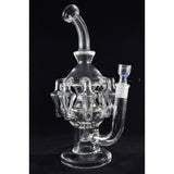 Water-Pipe-Recycler-Percolator-Thick-Clear-Glass