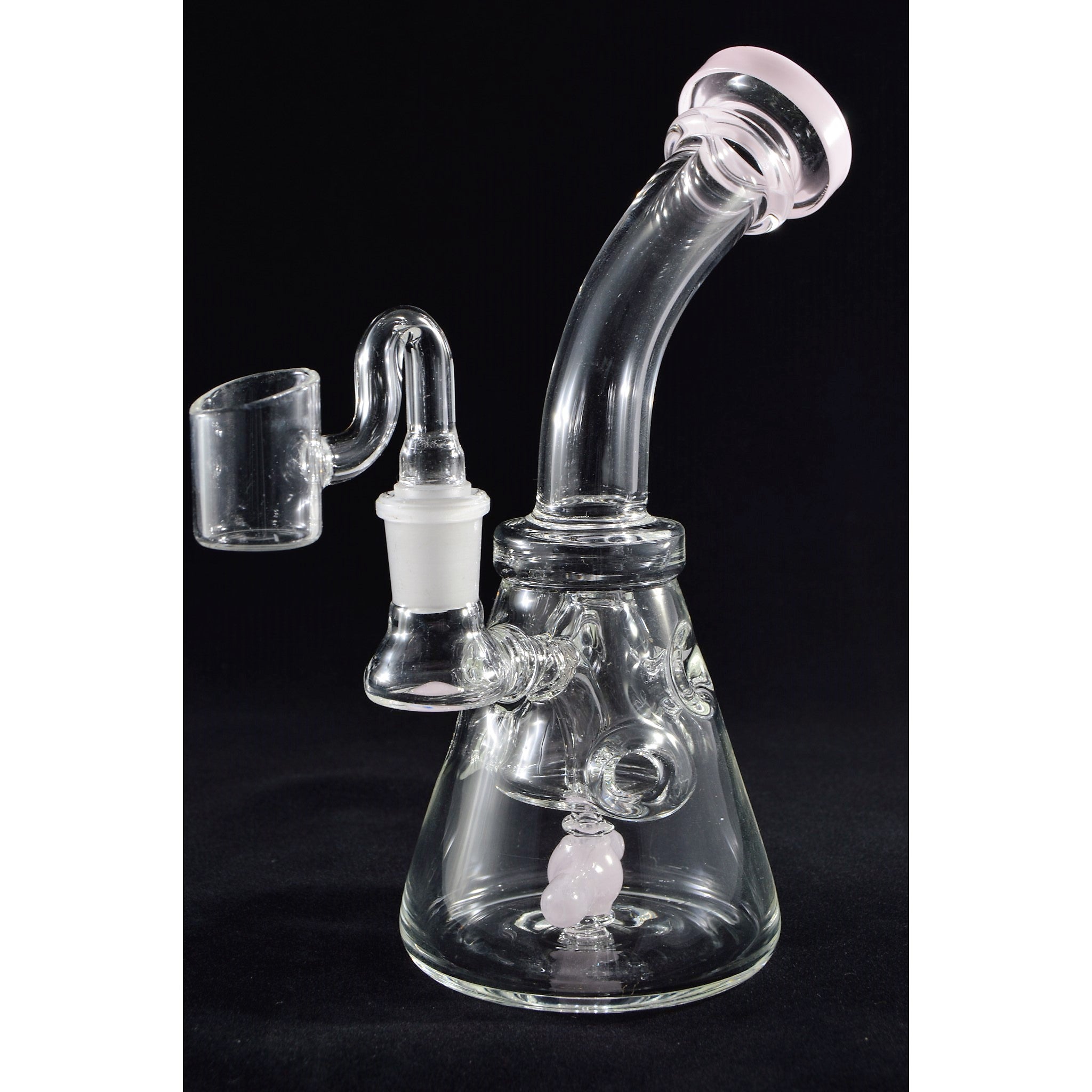 Clear Thick Glass Recycler Bong & Dab Rig – Glass City Pipes