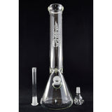 AMG Glass Tall 15 inch Clear Beaker Base Bong