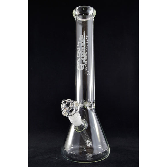 AMG Glass Tall 15 inch Clear Beaker Base Bong