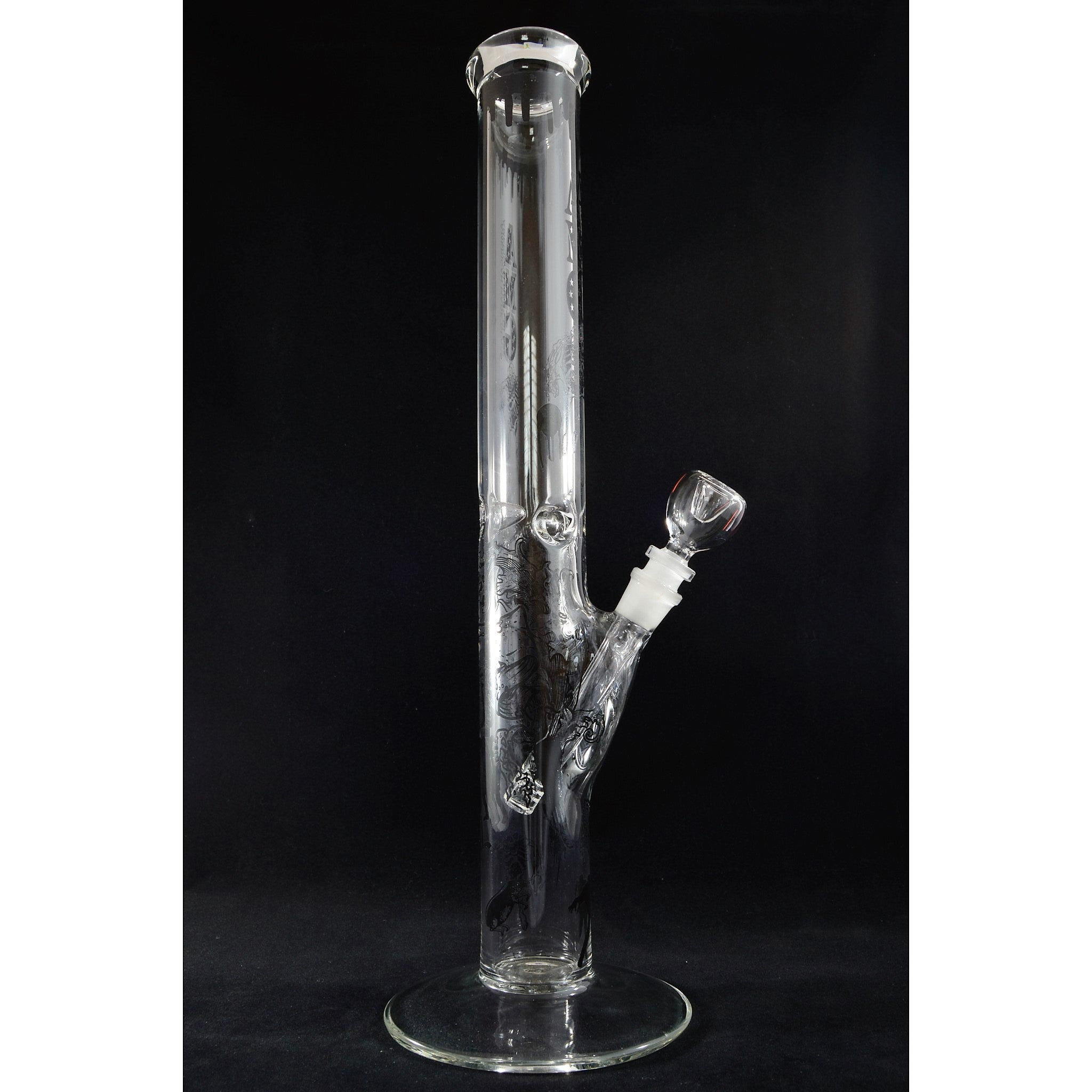 AMG Glass Massive 18 inch Clear Straight Tube Zombie Themed Bong