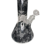 12 Inch Illuminous Decal Water Pipe Bong w/ Thick Glass