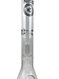 18" BIO Hazard Showerhead Perc Glass Water Pipe - Black