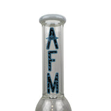 AFM Glass 18" Beaker Base Bubble Body Bong w/ UFO Perc - White