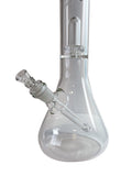 18" BIO Hazard Showerhead Perc Glass Water Pipe - White