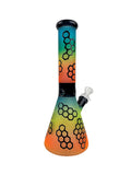 10 Inch Multi-Colored Beaker Base Glass Water Pipe Bong