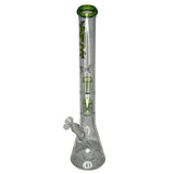AFM Glass 18" SUPER THICK Bong w/ Double Arm Perc - Green