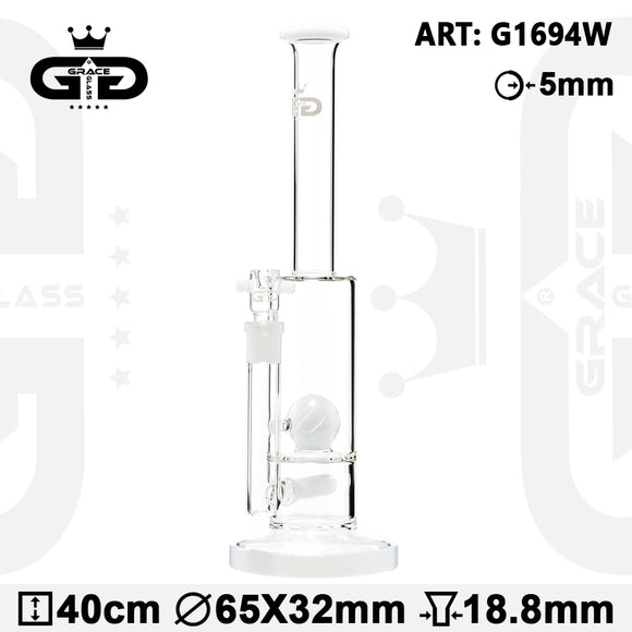 Grace Glass 15 Inch Water Pipe Bong w/ Two Percs