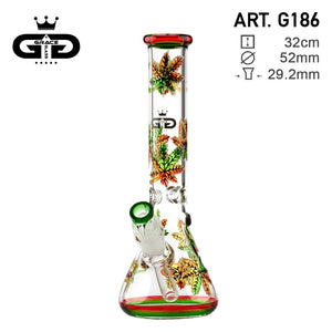 Grace Glass | Crystal Series | Thick Glass Glow In Dark Bong