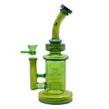 Grace Glass Approx. 9.5" Green Barrell Series Glass Water Pipe