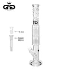 Grace Glass 20.5 Inch Super Thick Clear Glass Water Pipe w/ Arm Percs