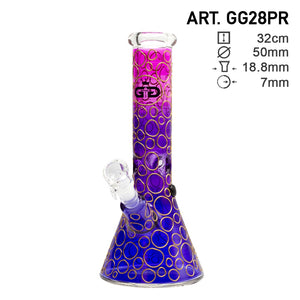 Grace Glass 12.5" Super THICK Rainforest Beaker Glass Water Pipe
