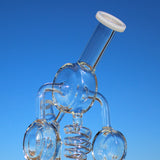Approx. 11" Spiral Mushroom Recycler Water Pipe w/ Circ Perc Daze Supply