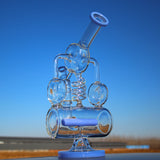 12.5" Recycler Style Inline Perc Water Pipe w/ Spring Body Daze Supply