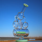 12.5" Recycler Style Inline Perc Water Pipe w/ Spring Body Daze Supply